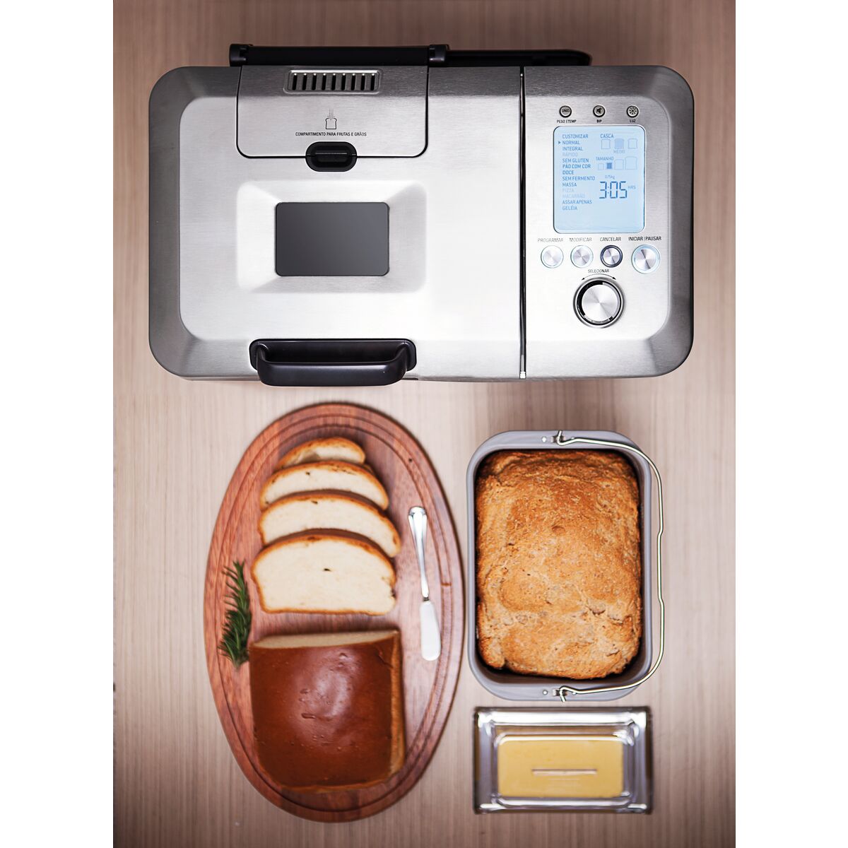Panificadora Tramontina by Breville Pan Express em Aço Inox com Timer