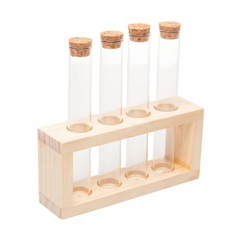 Porta Temperos 5 Peças de Vidro com Suporte Lyor 130ml