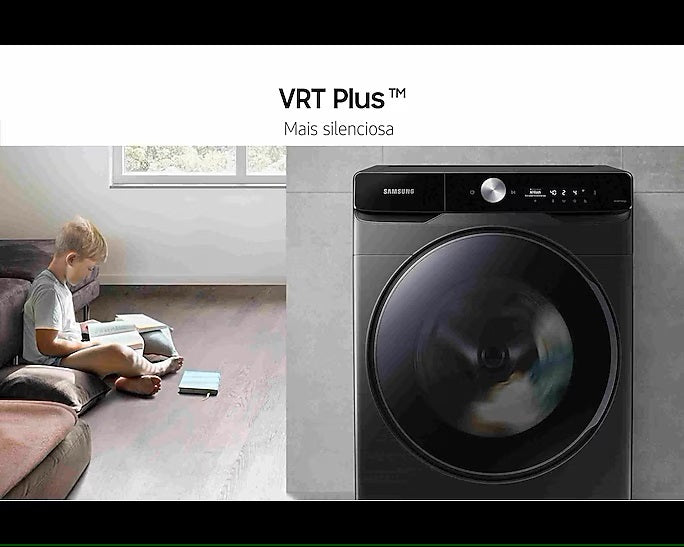 Lava e Seca Samsung 17kg WD17T Ecobubble Motor Inverter Inox