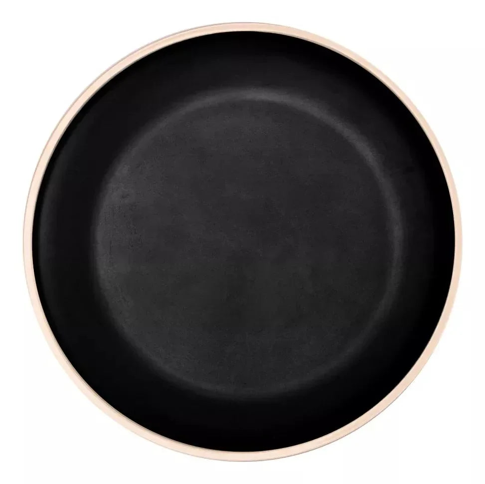 Prato Raso de Melamina Wolff Class Preto 27cm