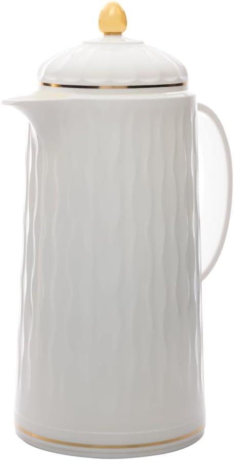 Garrafa Térmica de Plástico Grécia Branca 1L Wolff