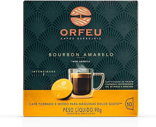 Cápsulas De Café Bourbon Amarelo Orfeu 10 Unidades