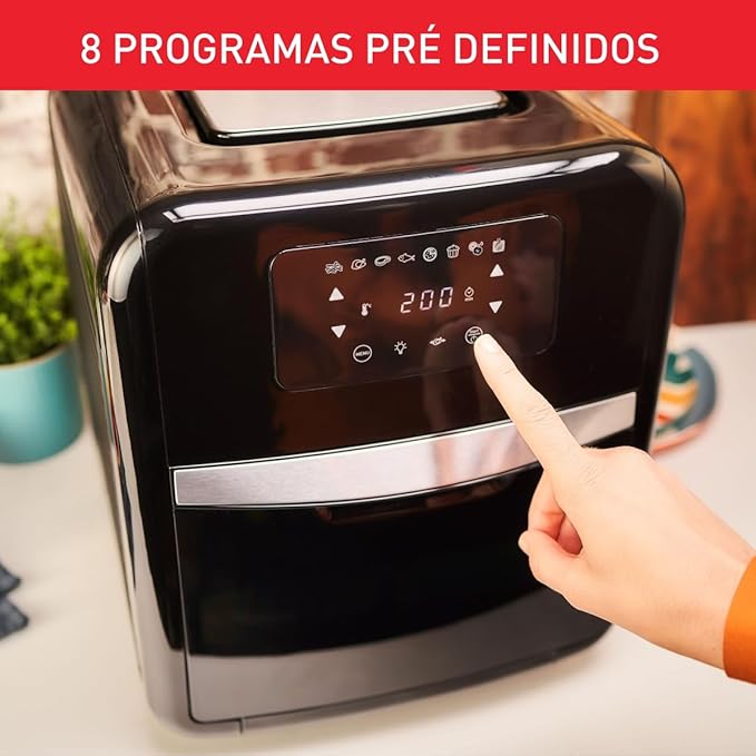 Airfry Oven e Grill Arno Expert 9 em 1 Digital 11L Preta UFE9