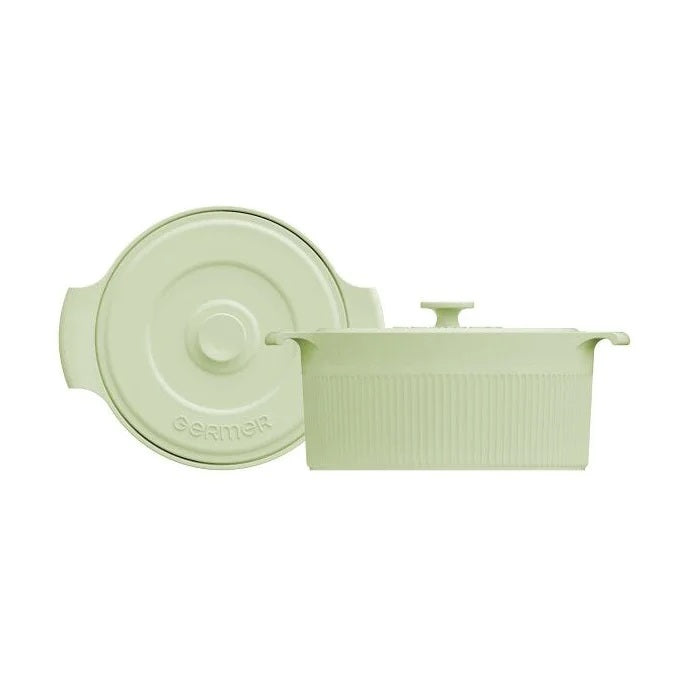 Cocotte De Porcelana Verde Menta Germer 22cm