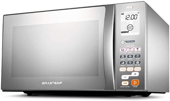 Forno Micro-ondas Brastemp 38 Litros Inox Espelhado com Grill