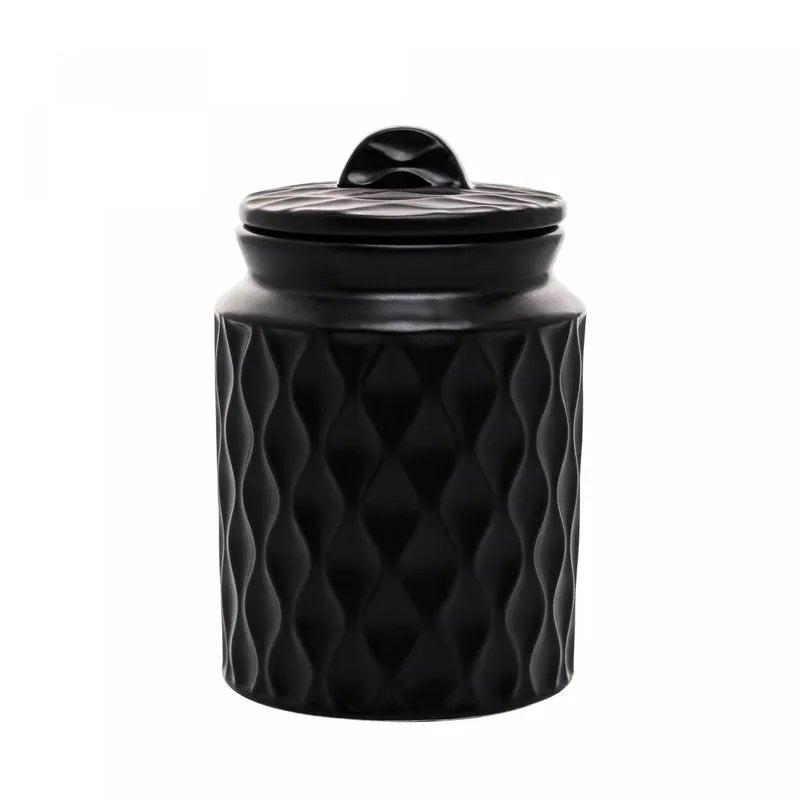 Conjunto 2 Peças para Banheiro Wolff de Cerâmica Wave Preto