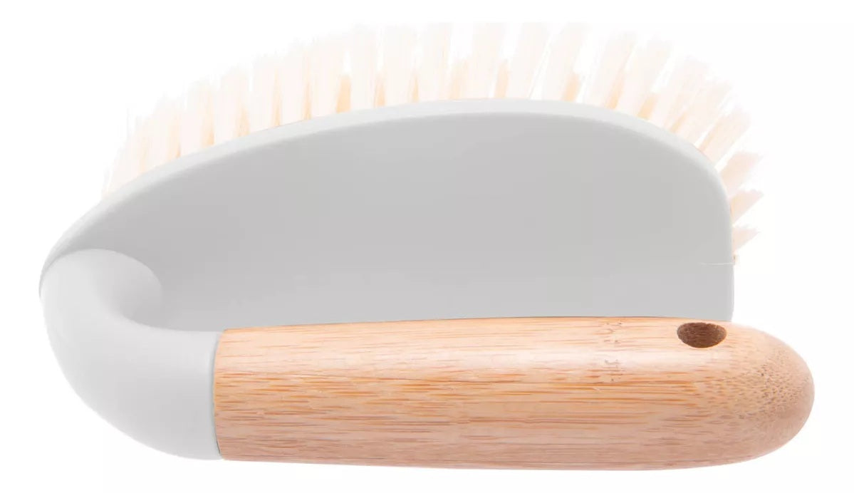 Escova para Limpeza com Cabo de Bambu Lyor 13cm x 6cm x 9cm