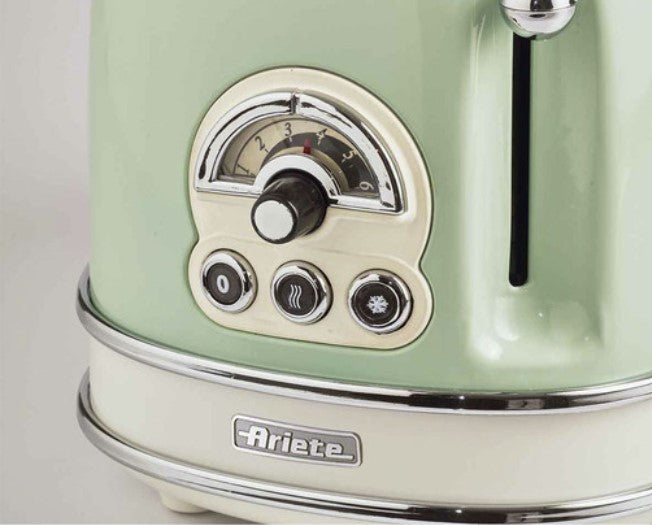 Torradeira Elétrica Vintage Italiana Verde Ariete 750W