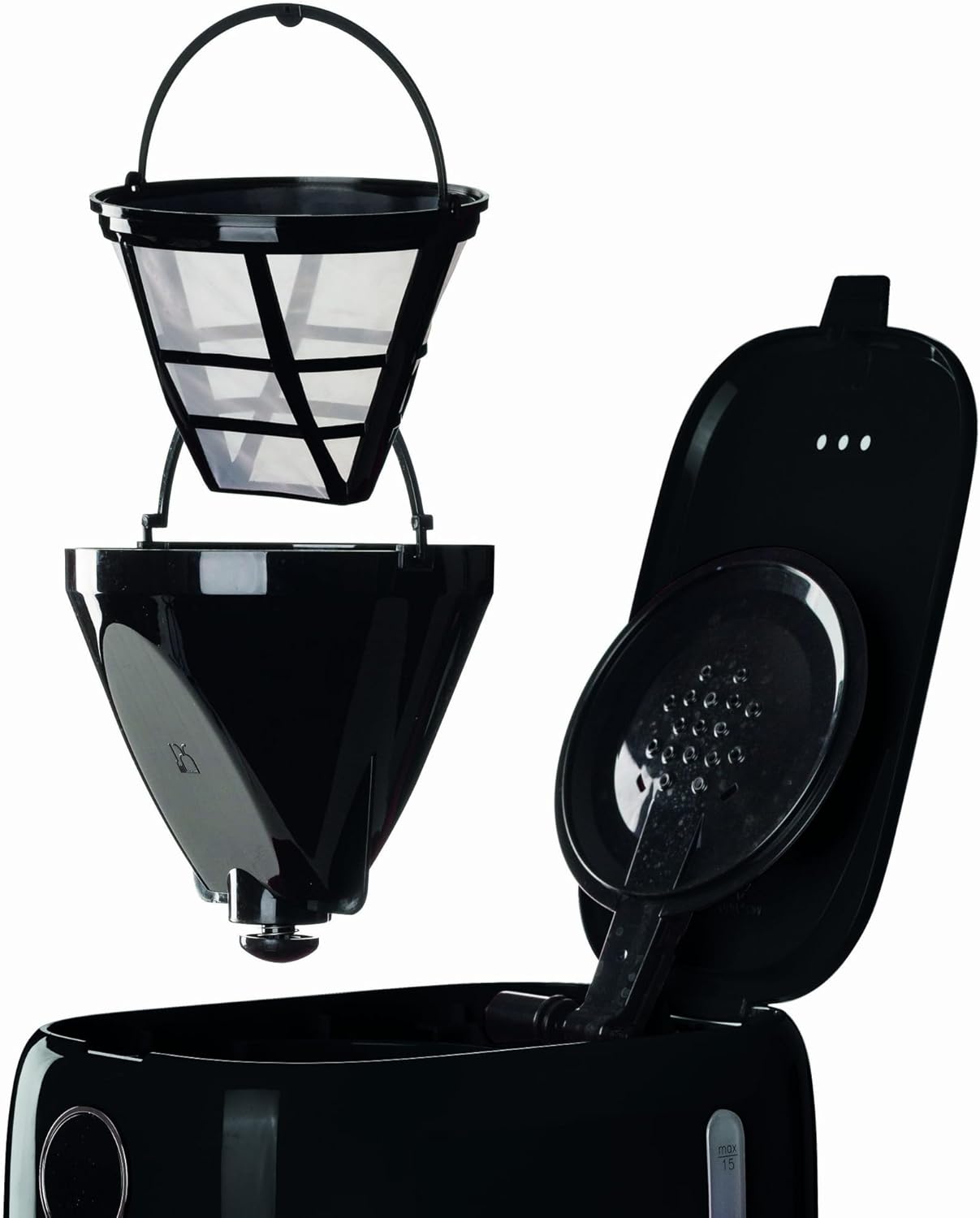 Máquina de CaféAriete Manual Moderna Preta