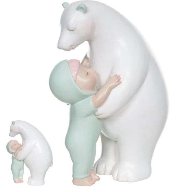 Figura Decorativa Poliresina Urso Florarte 21cm