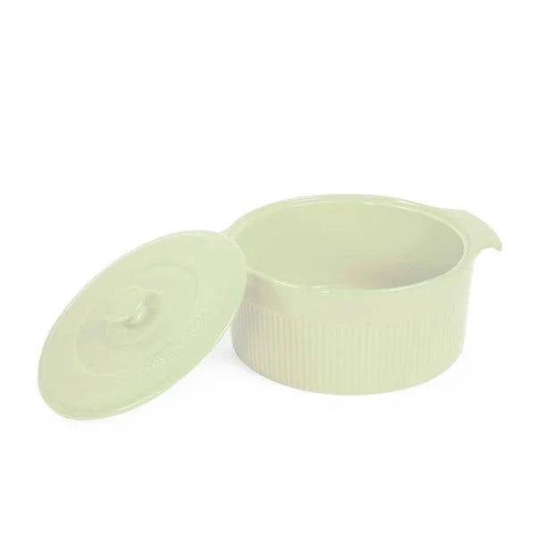 Cocotte De Porcelana Verde Menta Germer 22cm