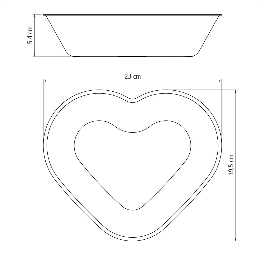 Forma para Bolo Tramontina Brasil 24CM 1,1L Vermelho Antiaderente