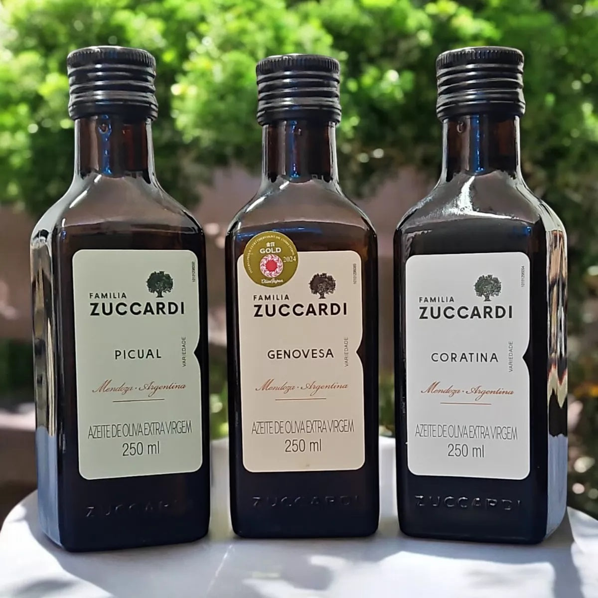 Kit Presente Azeites Zuccardi Lata Branca 3x250ml