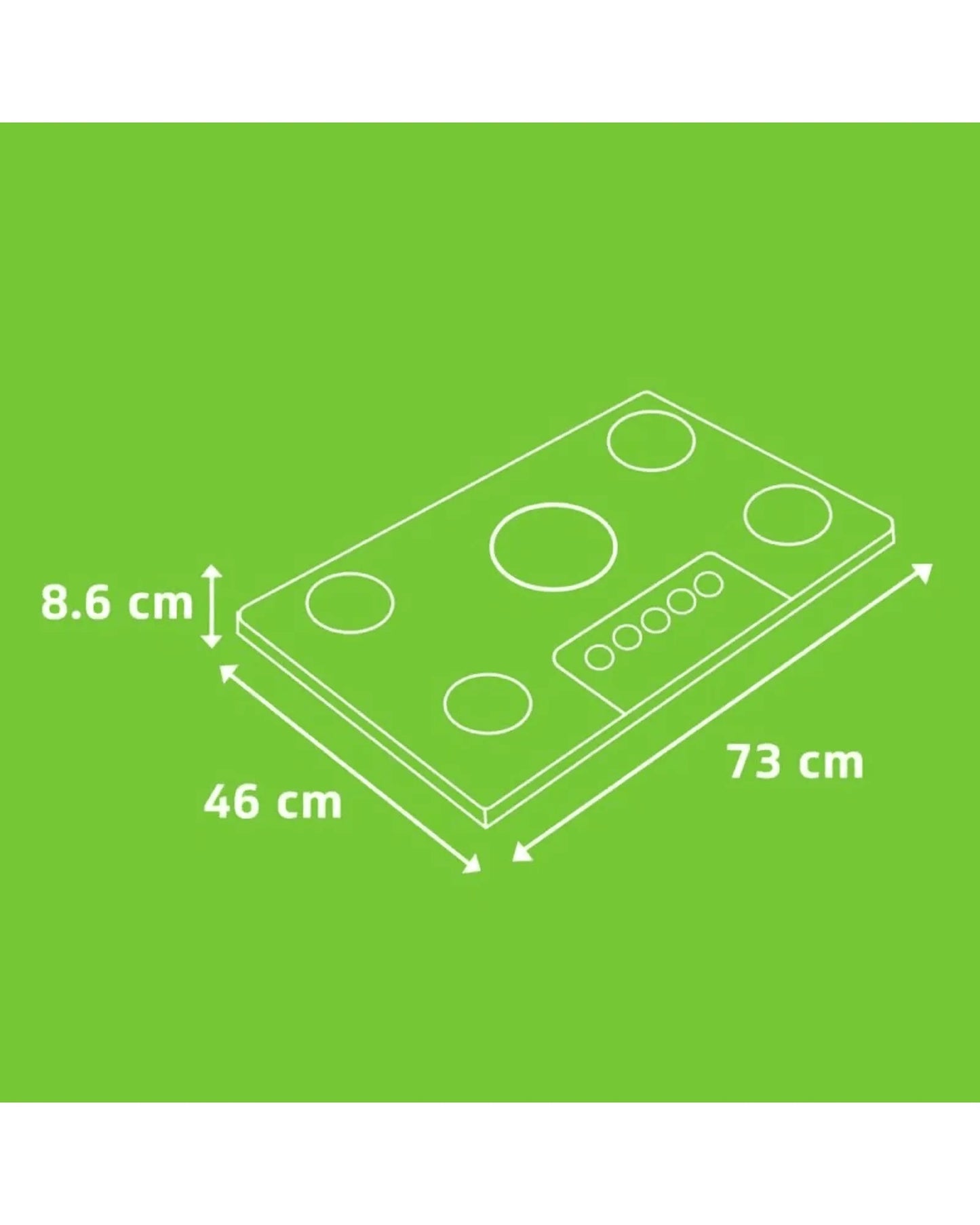 Cooktop 5 Bocas a Gás Consul Quadrichamas e Acendimento Automático Bivolt