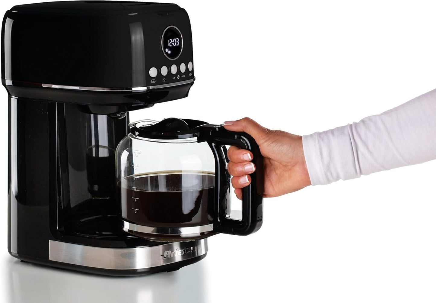 Máquina de CaféAriete Manual Moderna Preta