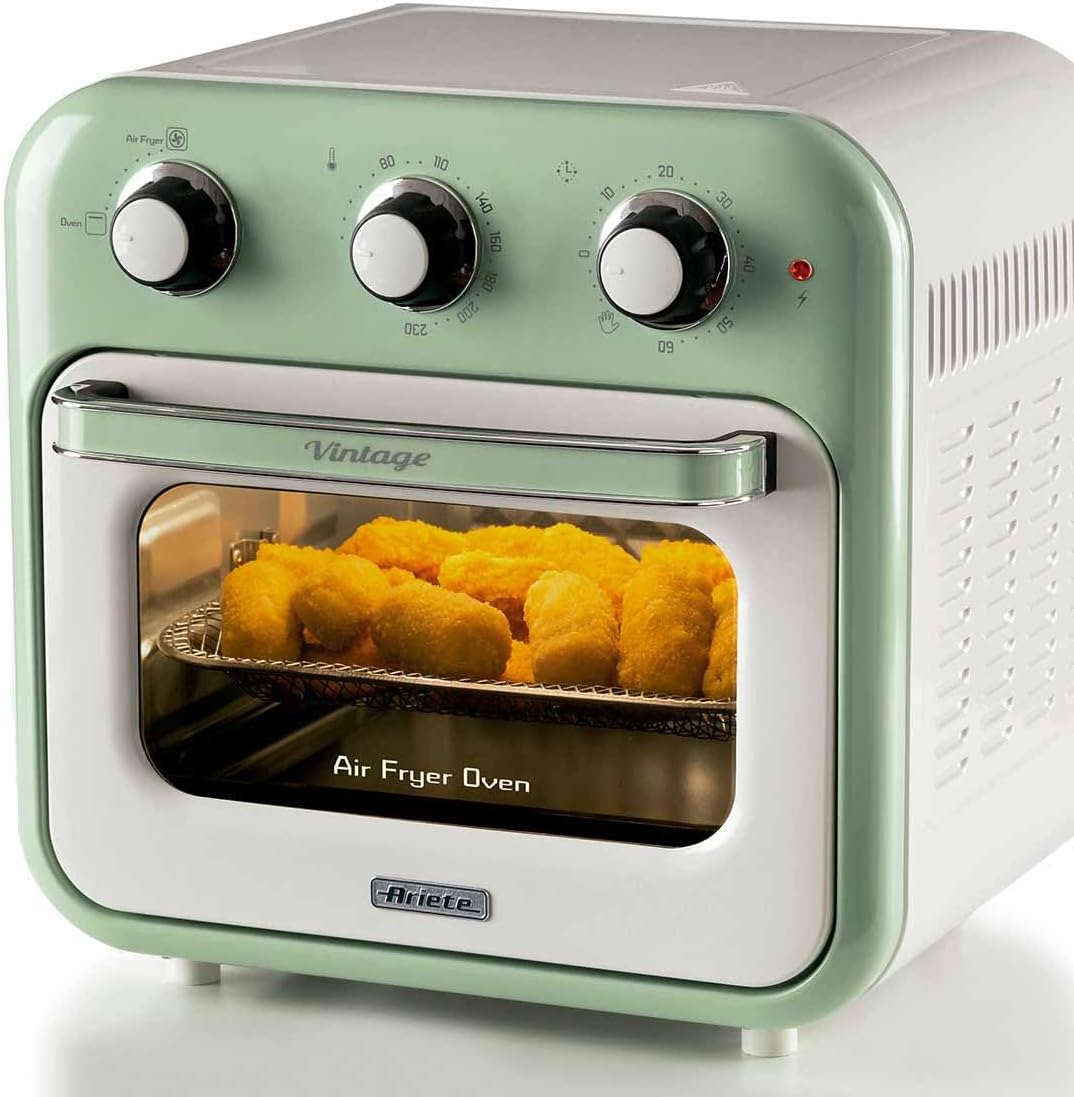 Fritadeira Air Fryer Oven Ariete Vintage Verde 16l 1200w