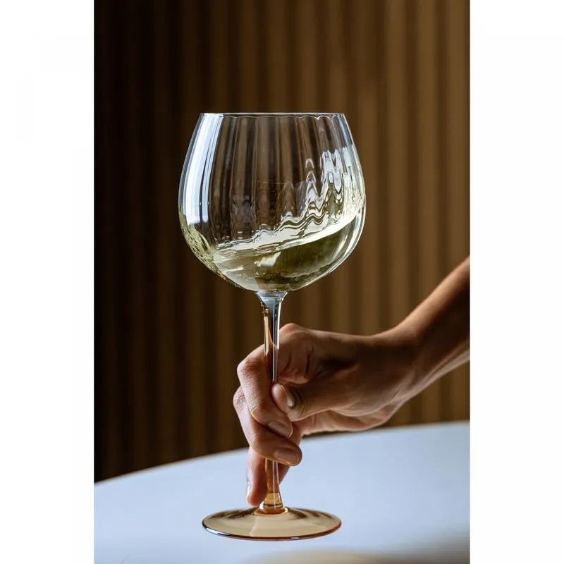 Conjunto de 2 Taças de Vinho de Vidro com Haste Âmbar Classic Wolff 620ml