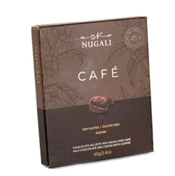 Tablete de Chocolate ao Leite 45% com Café Nugali 40g
