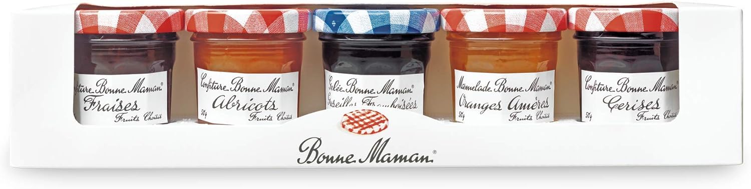 Geleia Bonne Maman Kit Presente 5 Sabores 50G Cada