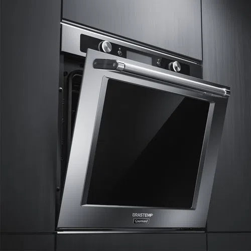 Forno de Embutir Elétrico Brastemp Gourmand 73 litros inox com Função Convecção e Meat Control