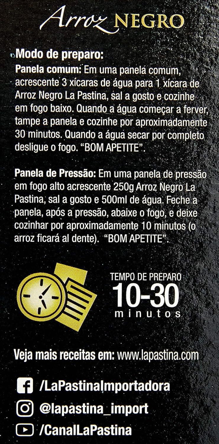Arroz Italiano La Pastina Negro 500g