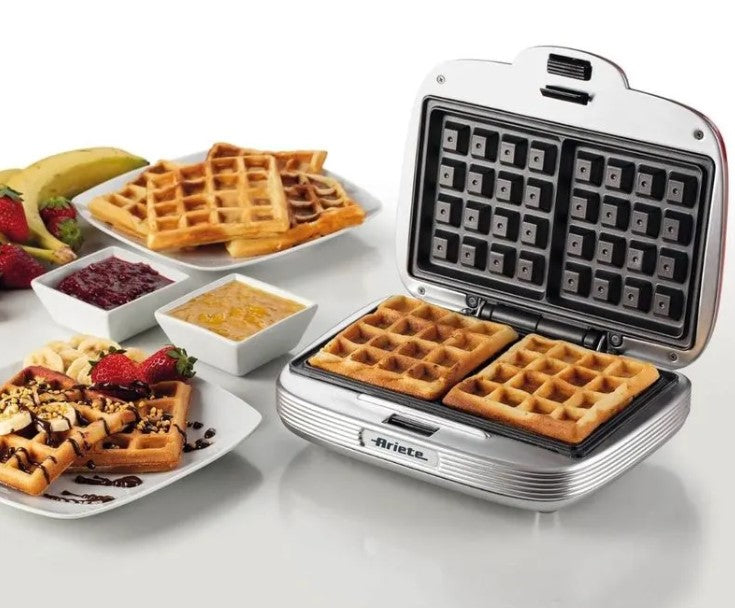 Máquina de Waffle Italiana Party Time Ariete Vermelha 700W 220V