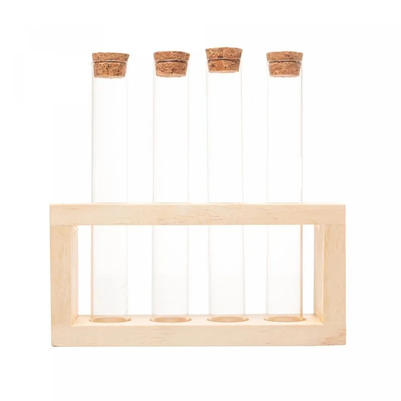 Porta Temperos 5 Peças de Vidro com Suporte Lyor 130ml