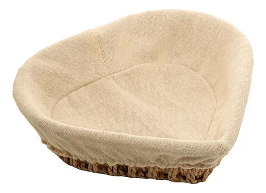 Cesta de Fibra com Forro de Poliéster Coração Wolff 26cm x 26,5cm x 8cm