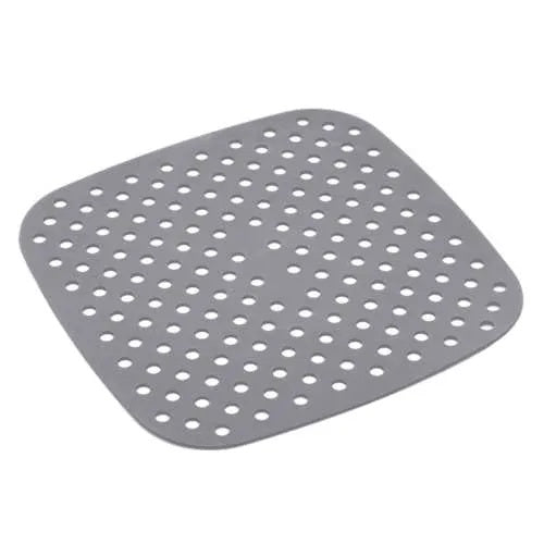 Forro de Silicone para Fritar Quadrado Cinza Mimo Style