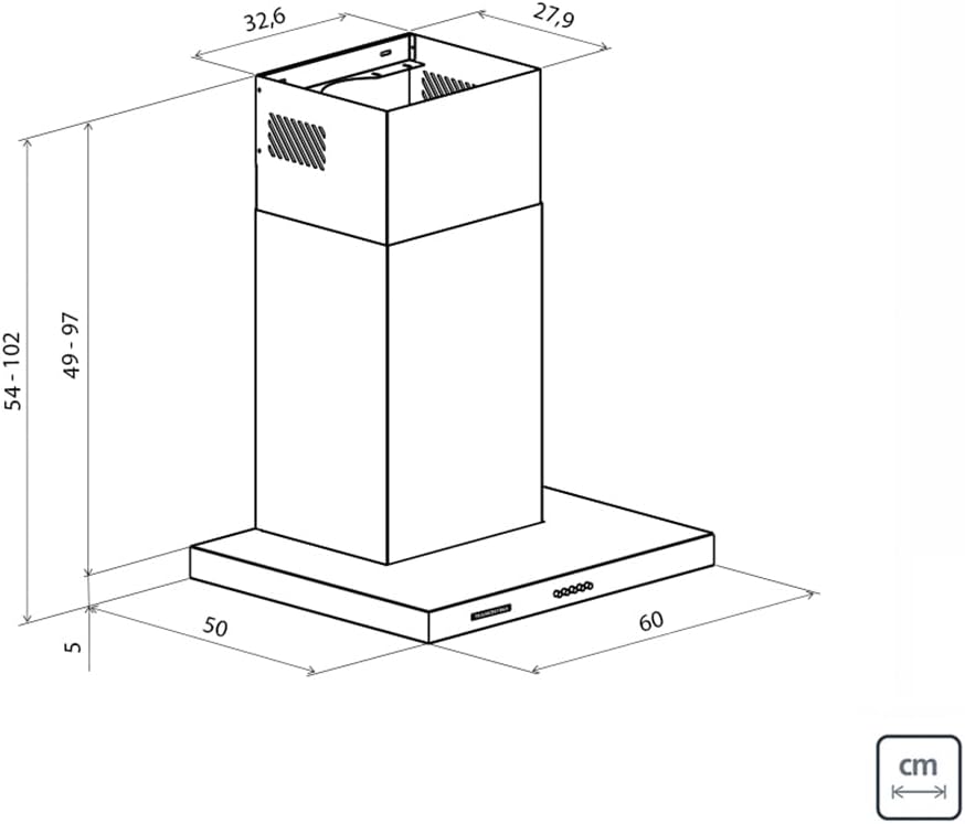 Coifa de Parede Inox New DrittaTramontina Inox 60cm
