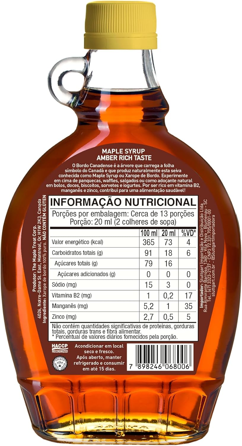 Xarope de Maple Stuttgart 250ml Tradicional