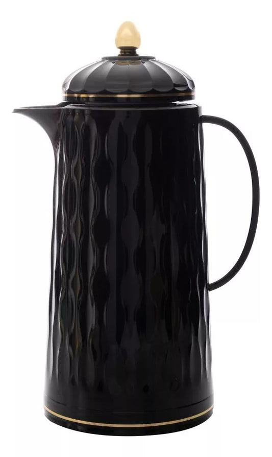 Garrafa Térmica de Plástico Grécia Preta 1L Wolff