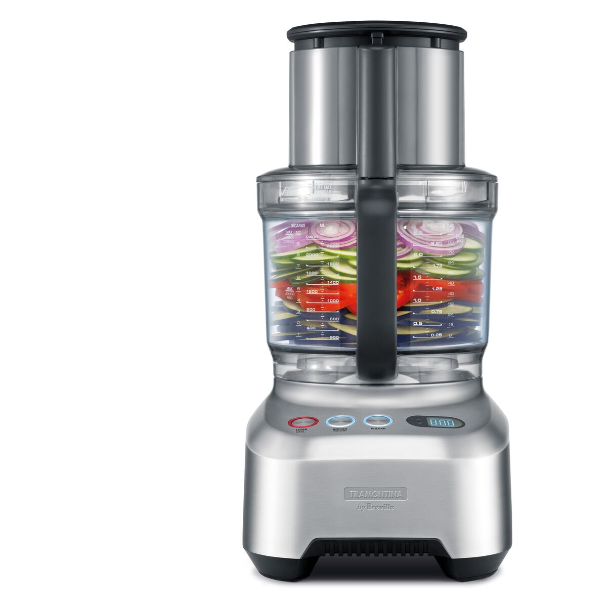 Multiprocessador Tramontina by Breville Slice Pro em Alumínio Fundido Fosco 1200 W 3,7 L