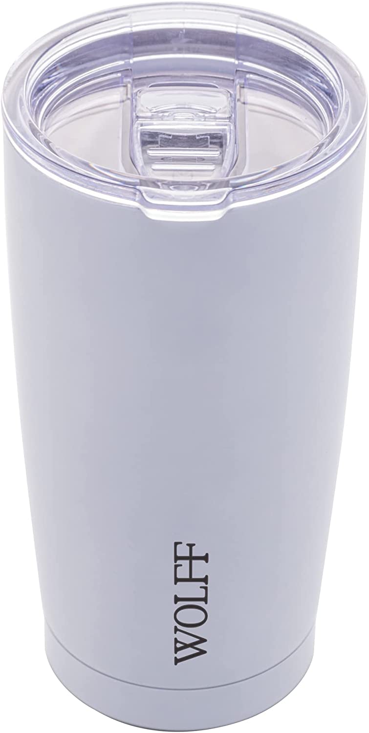 Copo Térmico Aço Inox Parede Dupla Tampa Branco 600ml -Wolff