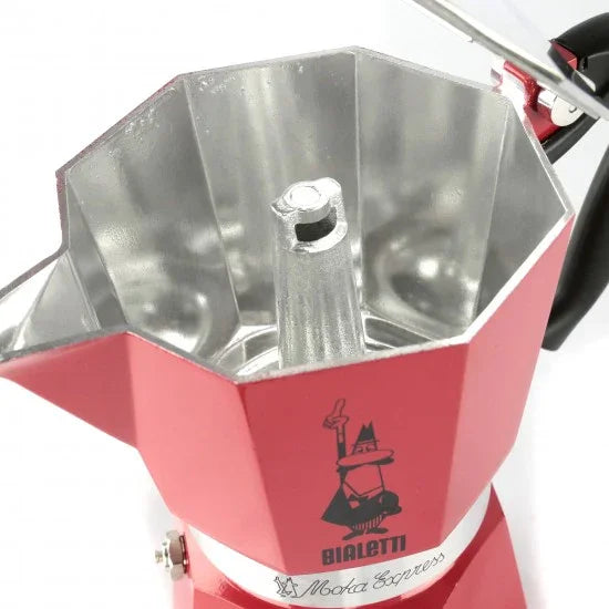 Cafeteira Italiana Bialetti Moka Express 3 Xícaras Vermelha