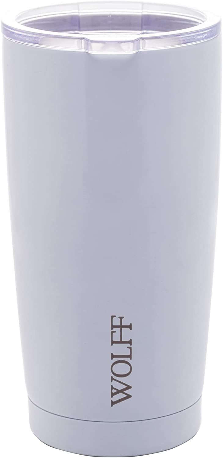 Copo Térmico Aço Inox Parede Dupla Tampa Branco 600ml -Wolff