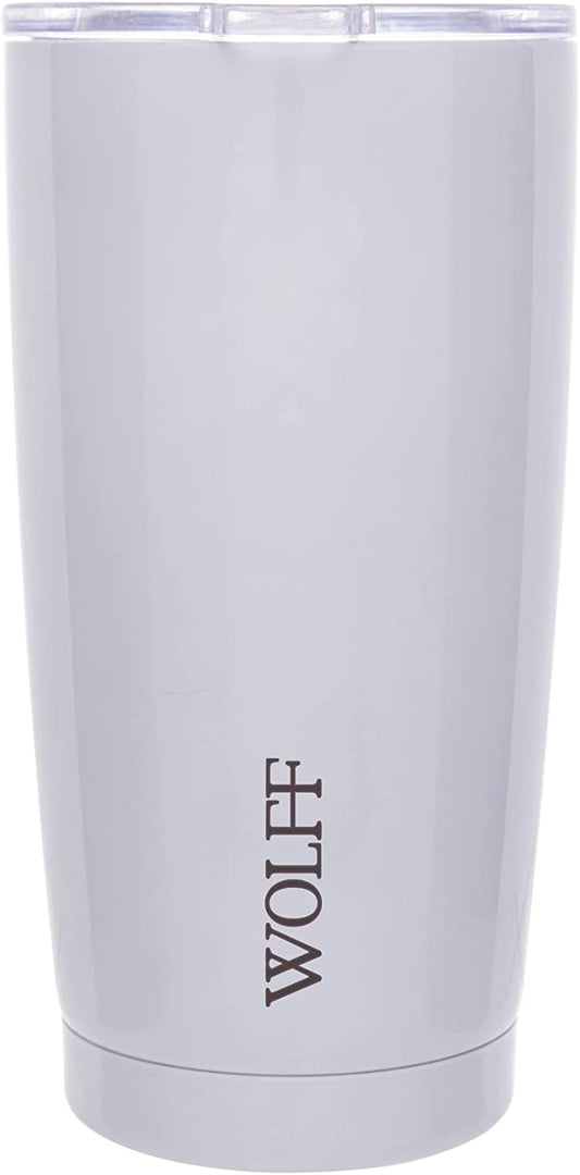 Copo Térmico Aço Inox Parede Dupla Tampa Branco 600ml -Wolff