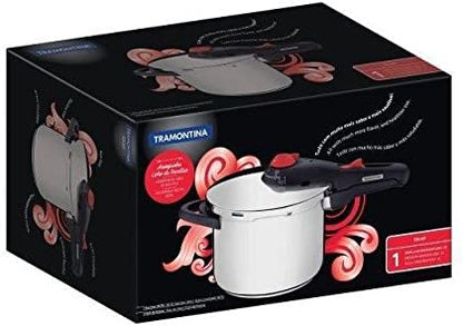 Panela Pressão Tramontina Aço Inox Solar Polida  6 L 22 cm
