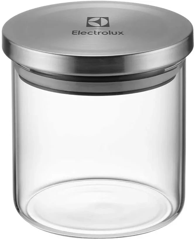 Kit Potes de Vidro Hermético 4 Peças Tampa Inox Electrolux