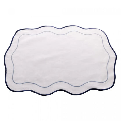 Jogo 2 Lugares Americanos Wolff de Algodão Branco 33cm x 45cm