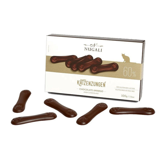 Chocolate Amargo 60% Nugali Katzenzungen 100g