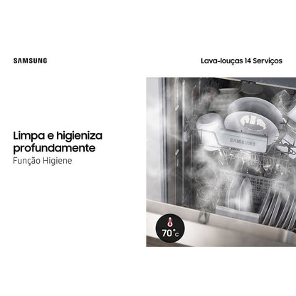 Lava-Louças Samsung DW60C7050 14 Serviços Inox