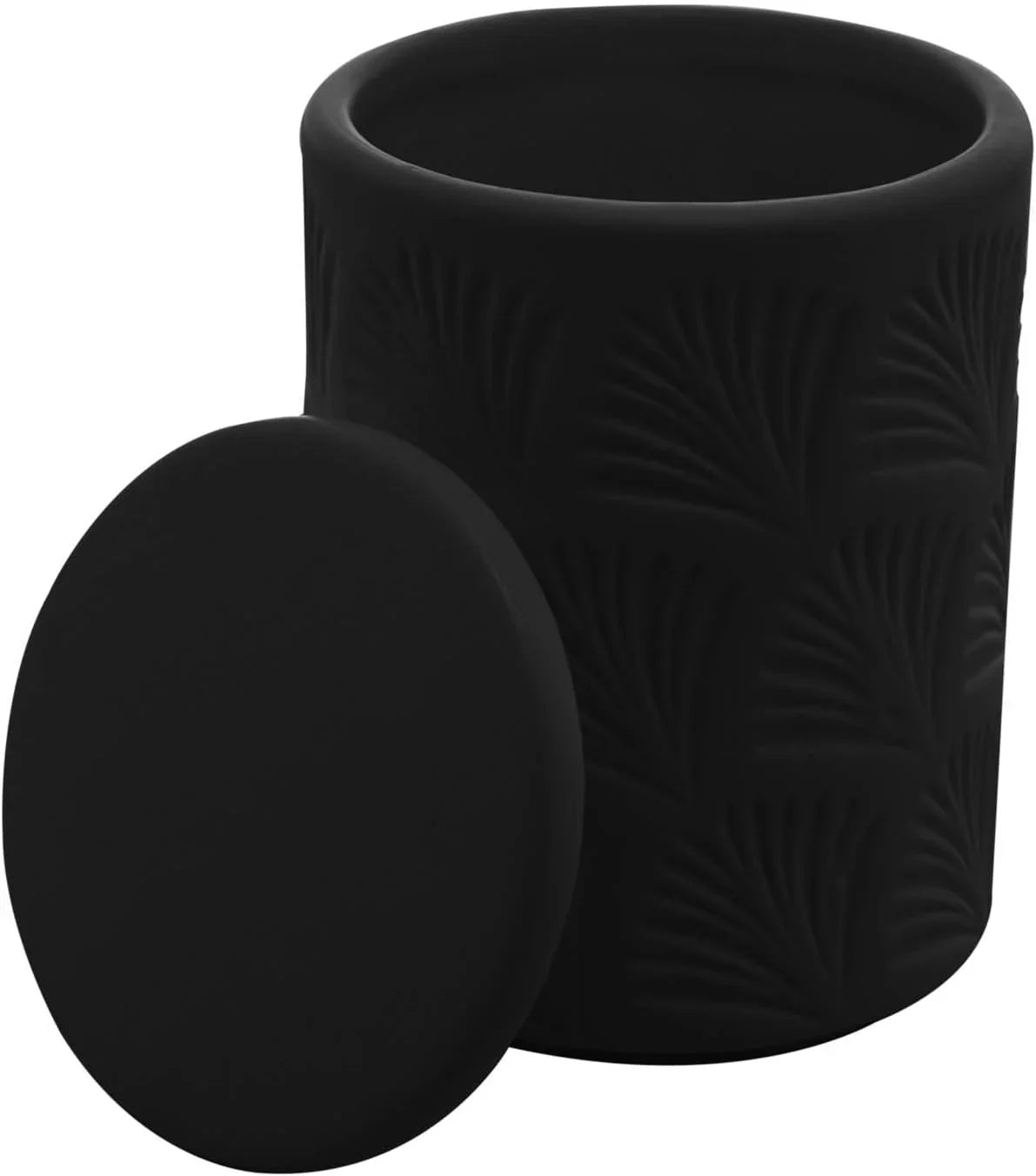 Conjunto 2 Peças para Banheiro de Cerâmica Wolff Sheet Preto