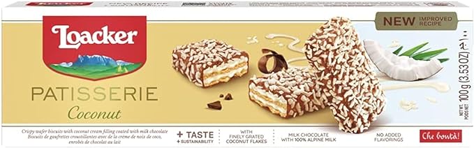 Biscoito Italiano Patisserie Coconut Loacker 100g