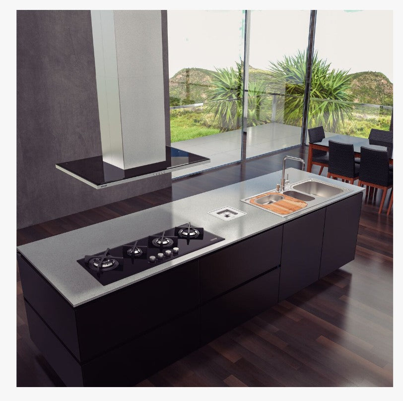 Cooktop a Gás Tramontina Slim Glass Flat 4 Bocas