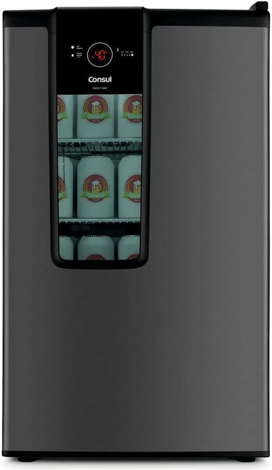 Cervejeira Consul 82L Frost Free C/ Display Porta Titanium