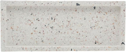 Bandeja Retangular Wolff de Mármore Terrazo 25cm x 10cm x 2cm