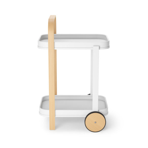 Mesa/Carrinho de Bar Bellwood Cart Branco/Natural Umbra