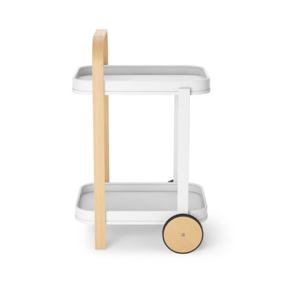 Mesa/Carrinho de Bar Bellwood Cart Branco/Natural Umbra