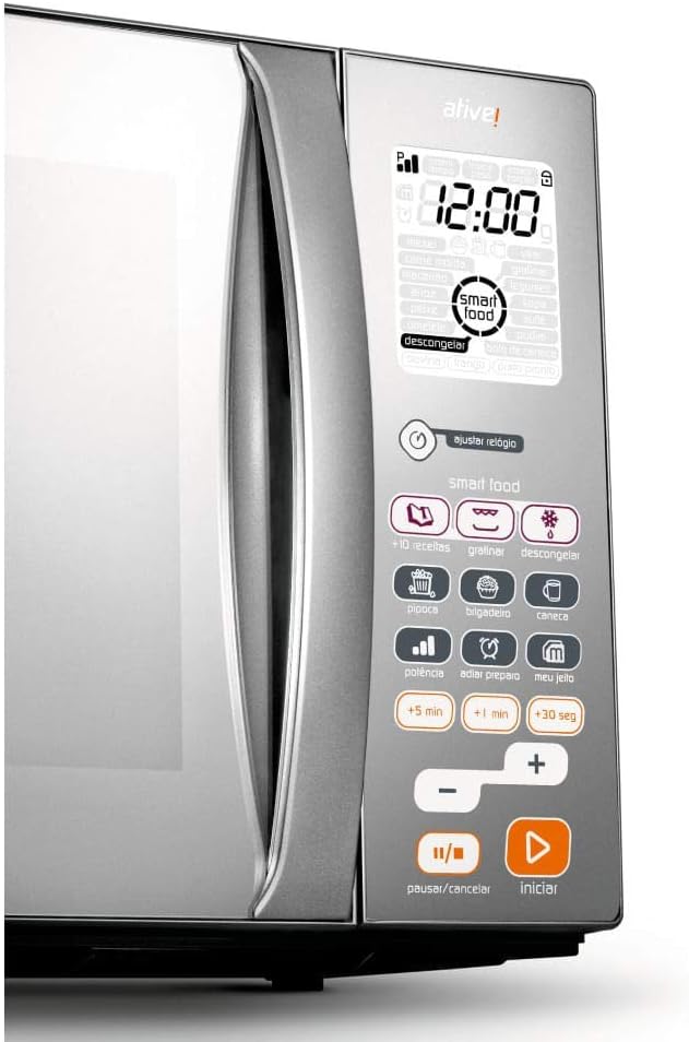 Forno Micro-ondas Brastemp 38 Litros Inox Espelhado com Grill